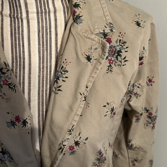 Inked & Faded Floral Utility Style Jacket Size XLARGE - Picture 2 of 5